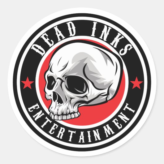Dead Inks Stickers! Ronde Sticker (Voorkant)