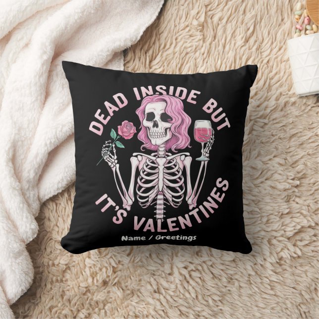 Dead Inside beroemd gemaakt door Valentijn's Funny Kussen (Deken)