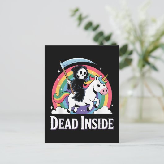 Dead Inside Briefkaart (Staand voorkant)