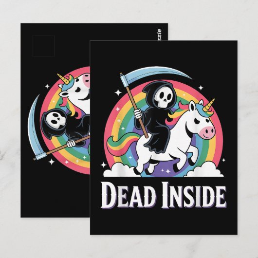 Dead Inside Briefkaart (Voorkant / Achterkant)