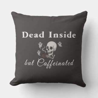 Dead Inside But Caffeinated – Halloween Pillow Kussen