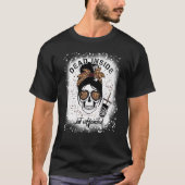 Dead Inside But Caffeinated Skeleton coffee Bleach T-shirt (Voorkant)