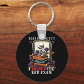 Dead Inside But I Ped The Bar Exam Funny New Lawye Sleutelhanger (Voorkant)