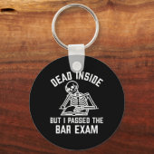 Dead Inside But I Ped The Bar Exam New Lawyer Sleutelhanger (Voorkant)
