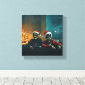Dead Inside... But It’s Christmas Canvas Afdruk (Insitu (Houten vloer))