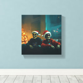 Dead Inside... But It’s Christmas Canvas Afdruk