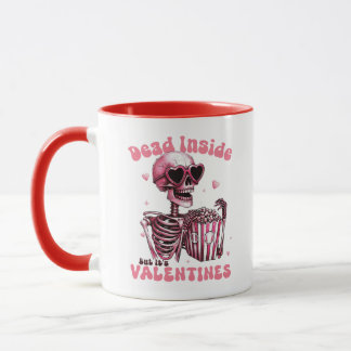 Dead Inside But It's Valentijn Funny Mug Mok
