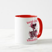 Dead Inside But It's Valentijn Funny Mug Mok (Voorkant rechts)