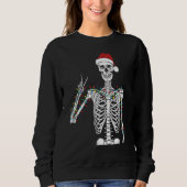 Dead-Inside But Jolly AF Skeleton Christmas Funny  Trui (Voorkant)