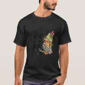 Dead Inside But Jolly AF Skeleton Drinking Coffee T-shirt (Voorkant)