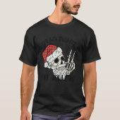 Dead Inside But Jolly Af Skull Santa Light Skeleto T-shirt (Voorkant)