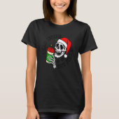 Dead Inside But Jolly Skeleton Coffee Drinking Chr T-shirt (Voorkant)