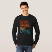 Dead Inside But Spiced Cute Fall Pumpkin Latte Spi T-shirt (Voorkant volledig)