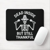 Dead Inside But Still Thankful - Skeleton Hallowee Muismat (Met muis)
