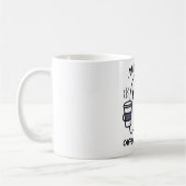Dead Inside Caffeinated Outside Funny Cute Ghost Koffiemok (Links)