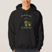 Dead Inside Caffeinated Skeleton Mom Messy Bun Cof Hoodie (Voorkant)