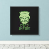 Dead Inside Frankenstein Monster Canvas Afdruk (Insitu (Houten vloer))