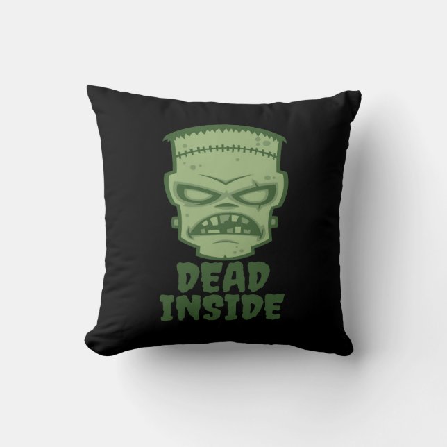 Dead Inside Frankenstein Monster Kussen (Voorkant)