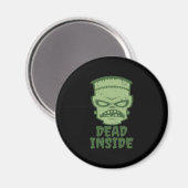 Dead Inside Frankenstein Monster Magneet (Voorkant / Achterkant)