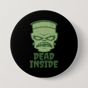 Dead Inside Frankenstein Monster Ronde Button 7,6 Cm