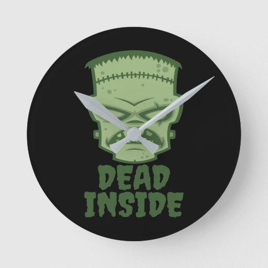 Dead Inside Frankenstein Monster Ronde Klok (Voorkant)