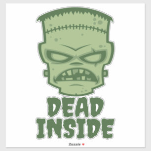 Dead Inside Frankenstein Monster Sticker