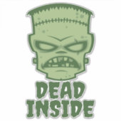 Dead Inside Frankenstein Monster Sticker (Voorkant)