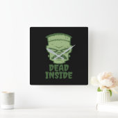 Dead Inside Frankenstein Monster Vierkante Klok (Huis)