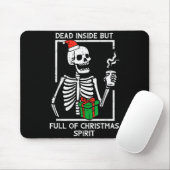 Dead Inside Full Christmas Srit Skeleton Xmas Wome Muismat (Met muis)