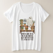 Dead Inside - Funny Ghost Plant Lover Grote Maat T-shirt (Design voorkant)