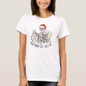 Dead Inside Maar Jolly AF Skelet Santa grappig T-shirt (Voorkant)