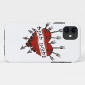 Dead Inside pierced hart Case-Mate iPhone Case (Achterkant (horizontaal))