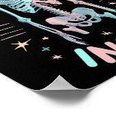 Dead Inside Skeleton Casual Halloween grafische vr Poster (Hoek)