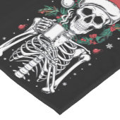 Dead Inside Skeleton Christmas Koffie Liefhebber G Korte Tafelloper (Hoek)