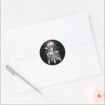 Dead Inside Skeleton Christmas Koffie Liefhebber G Ronde Sticker<br><div class="desc">Dead Inside Skeleton Christmas Coffee Lover Gift Herfst Sarcastisch</div>