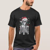 Dead Inside Skeleton Christmas Koffie Liefhebber G T-shirt (Voorkant)