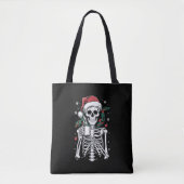 Dead Inside Skeleton Christmas Koffie Liefhebber G Tote Bag (Voorkant)