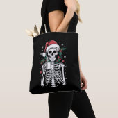 Dead Inside Skeleton Christmas Koffie Liefhebber G Tote Bag (Dichtbij)