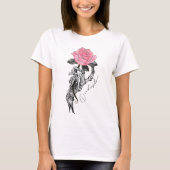Dead Inside Skeleton Roos T-shirt (Voorkant)