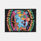 Dead Inside Tan beroemd gemaakt door Funny Ghost S Fleece Deken (Voorkant (Horizontaal))