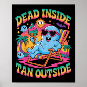Dead Inside Tan beroemd gemaakt door Funny Ghost S Poster (Voorkant)