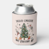 Dead Inside | Vreemde kerst Blikjeskoeler (Blikje Voorkant)