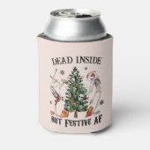 Dead Inside | Vreemde kerst Blikjeskoeler (Blikje Achterkant)