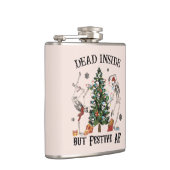 Dead Inside | Vreemde kerst Heupfles (Rechts)