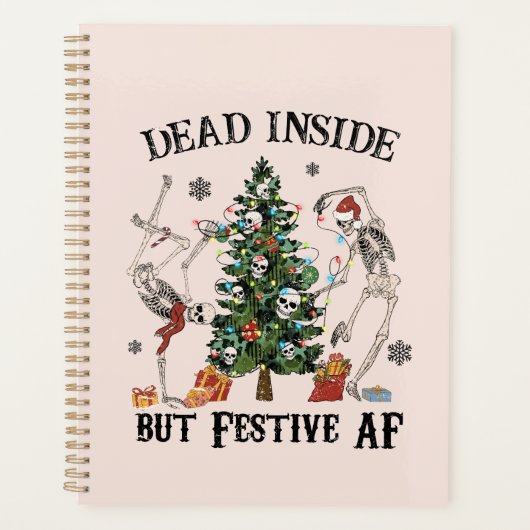 Dead Inside | Vreemde kerst Planner (Voorkant)
