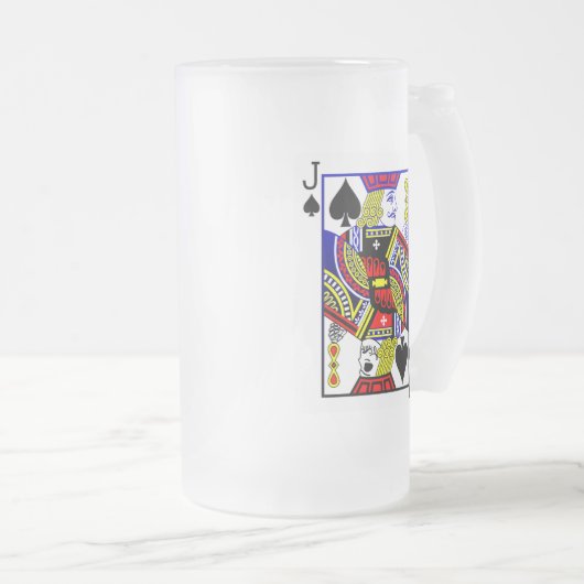 Dead Jack Frosted Beer Glass Matglas Bierpul (Voorkant rechts)