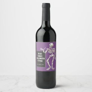 Dead John Halloween Potion, Skeleton Party Wijn Etiket