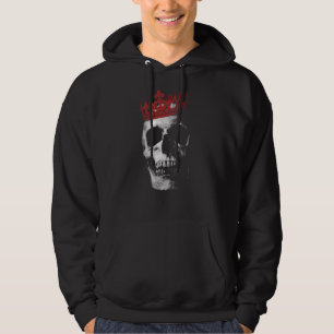 Dead King Tattoo Skull Crown Hoodie