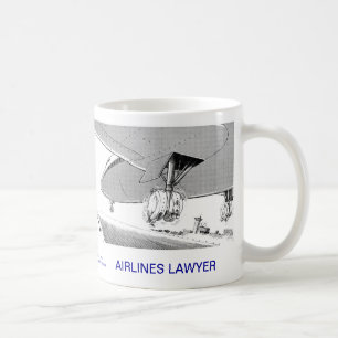 Dead Lawyer™ Airlines Lawyer Coffee Mok