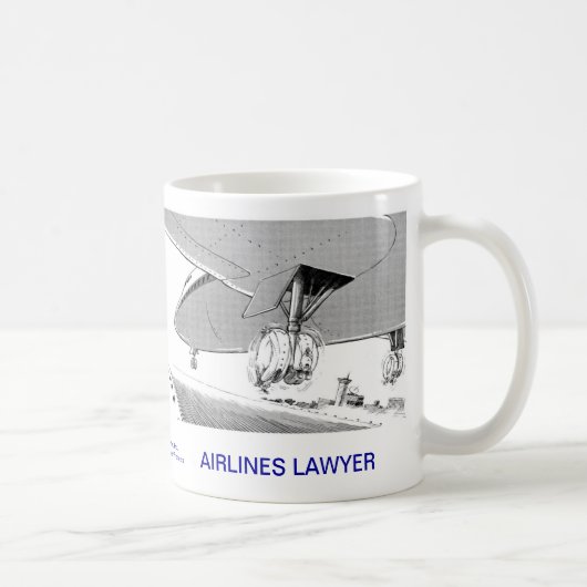 Dead Lawyer™ Airlines Lawyer Coffee Mok (Rechts)